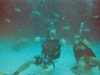 Sabrina and I diving in the Abacos (Bahamas)