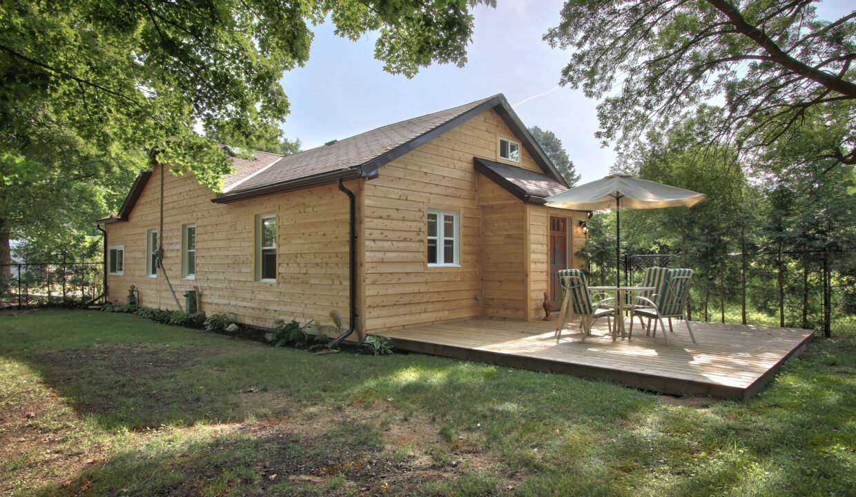back of house and deck - towards house from back