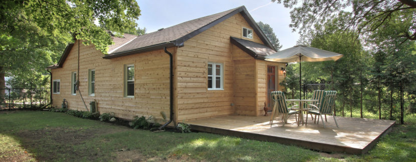 back of house and deck - towards house from back