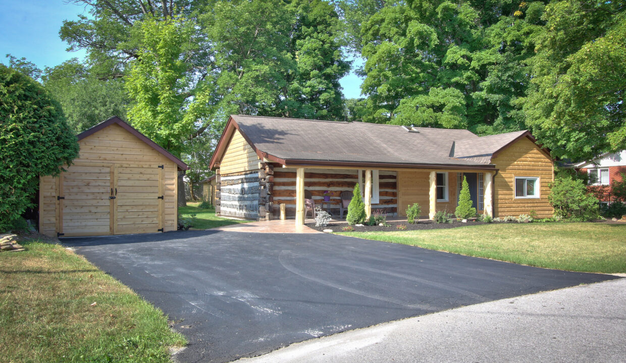 front including garage and parking