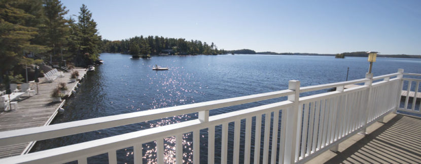 View from the boathouse deck