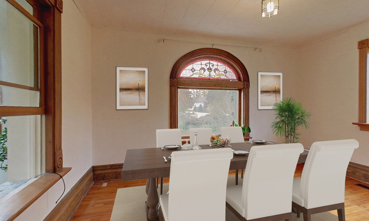 Virtually Staged Dining Room - 135 Matilda