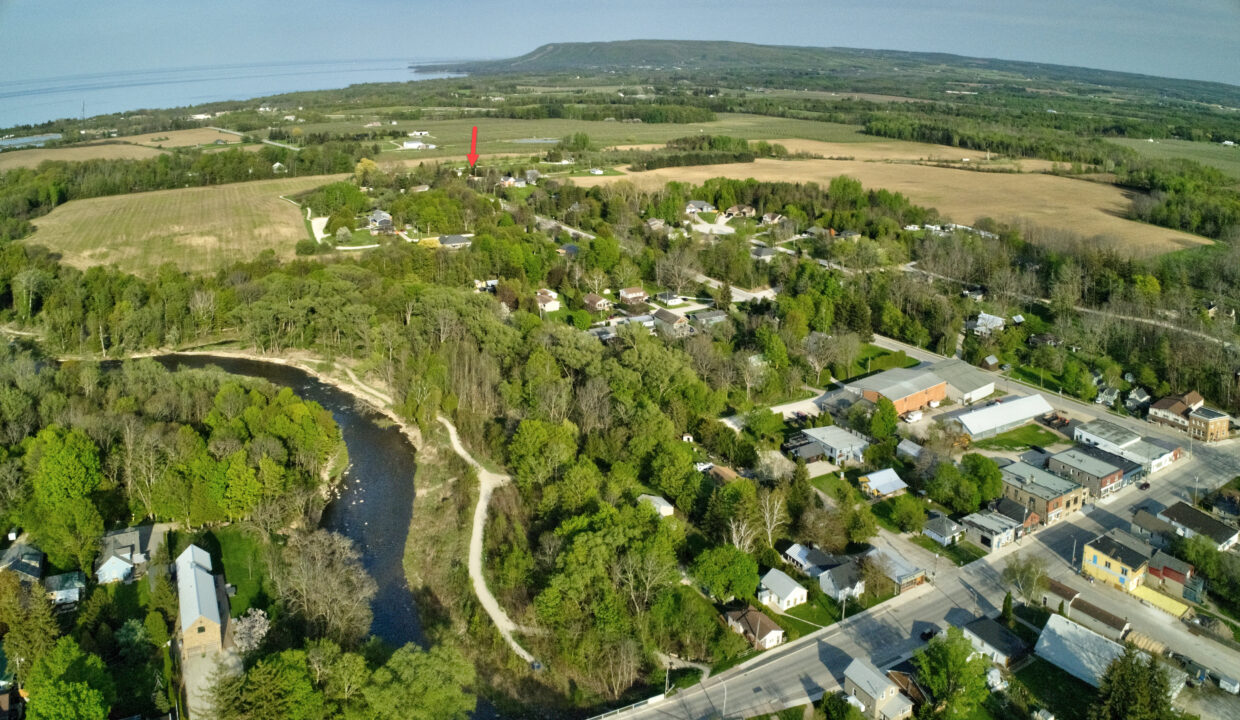 228 Clark - river - clarksburg to house - arrow