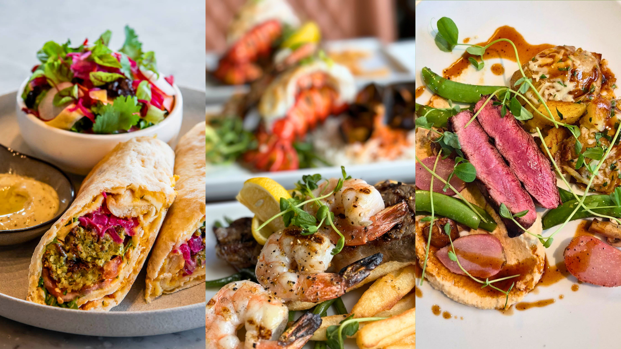 SpringLicious 2026 food collage - restaurant dishes at Blue Mountain Village