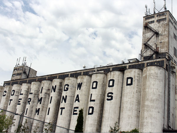 Collingwood Terminals landmark beside Millennium Park and Collingwood Harbour