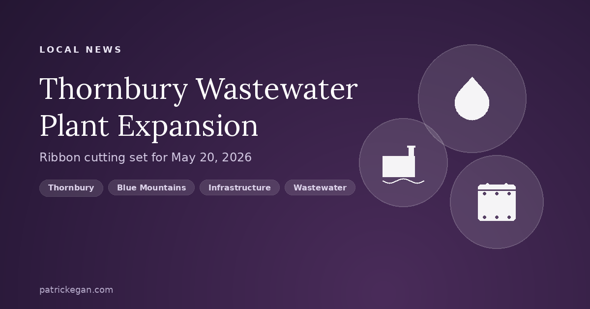 Thornbury Wastewater Treatment Plant Phase 1A Expansion ribbon cutting on May 20, 2026