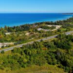Aerial view of LT31 Clark Street commercial development land beside Highway 26 in Thornbury